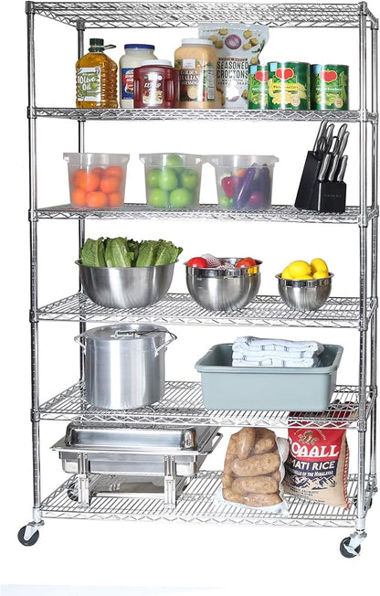 Seville Classics UltraDurable Heavy Duty NSF Solid Steel Wire Rack Storage Unit by SevilleClassics