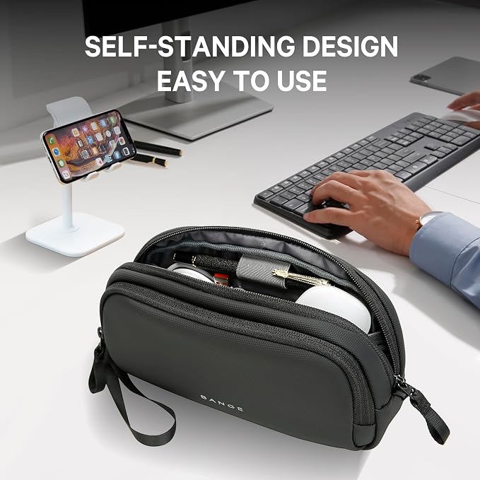 BANGE Electronics Organizer Travel Case, Water Resistant Travel Bag, Tech Pouch - Image 8