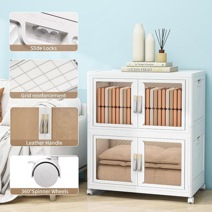 Large Clear Stackable Storage Bins - Image 3