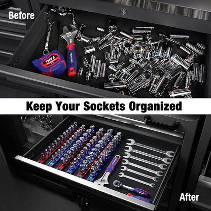 WORKPRO Magnetic Socket Organizer - Image 2
