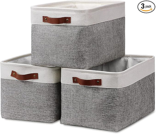 HNZIGE Fabric Storage Baskets for Shelves Large Collapsible Storage Baskets for by HNZIGE