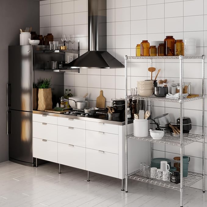 24" Deep x 30" Wide x 64" Height Wire Shelving Kit | 4-Tier | NSF Commercial - Image 6
