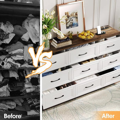 Fameill Dresser for Bedroom, 9 Drawer Wide Dresser Organizer - Image 7