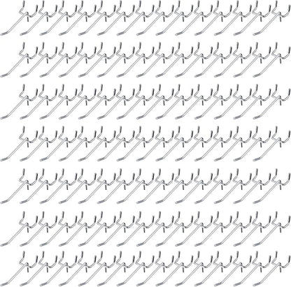 Funrous 100 Pack Peg Board Hooks Stainless Steel Pegboard Hooks Shelving by Funrous