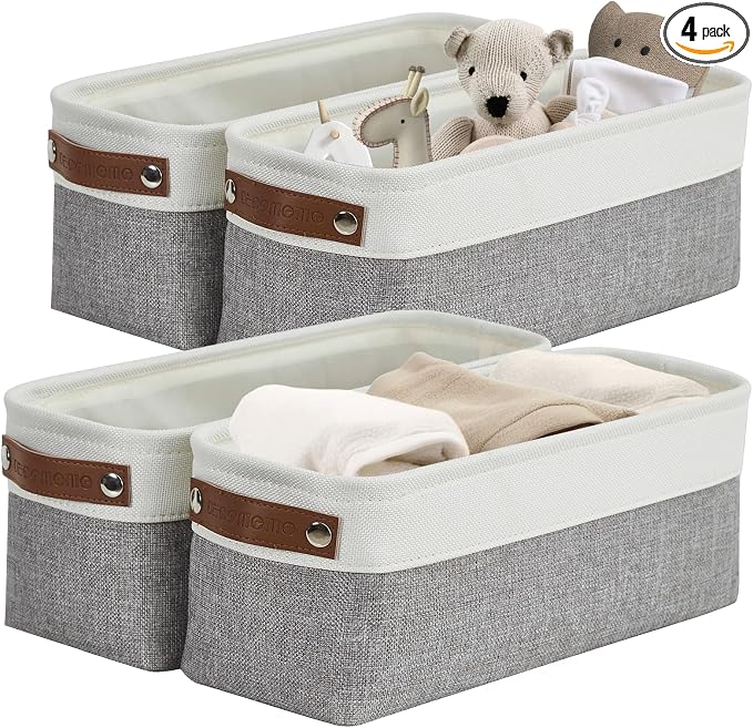 DECOMOMO Narrow Storage Bins Small Baskets by DECOMOMO