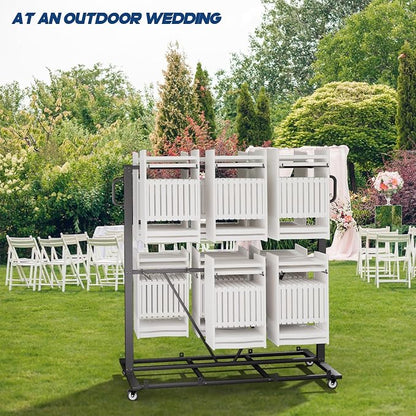 Folding Chair Rack, Heavy-Duty Chair Cart - Image 7