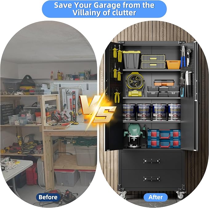 SUXXAN Rolling Storage Cabinet - Image 7