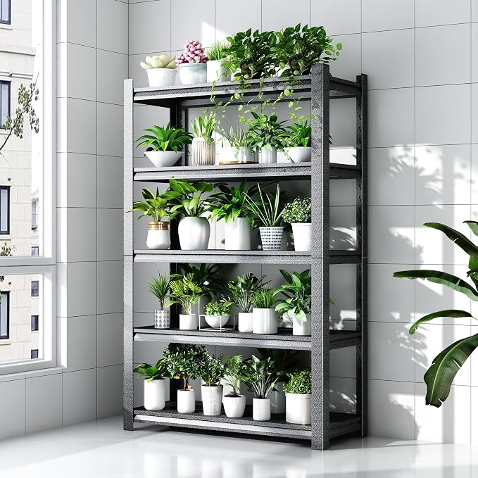 36" W Storage Shelves 2500LBS Garage Shelving Heavy Duty 5 Tier Adjustable - Image 8