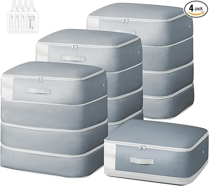 Comforter Storage Bag - 130L Large Capacity Blanket Storage Bags 4-Layer Ultra by EasortmPackingCubes