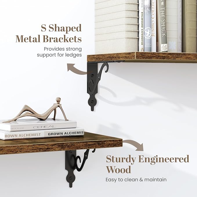 Floating Shelves for Wall, 8 Inch Deep Floating Shelf - Image 4