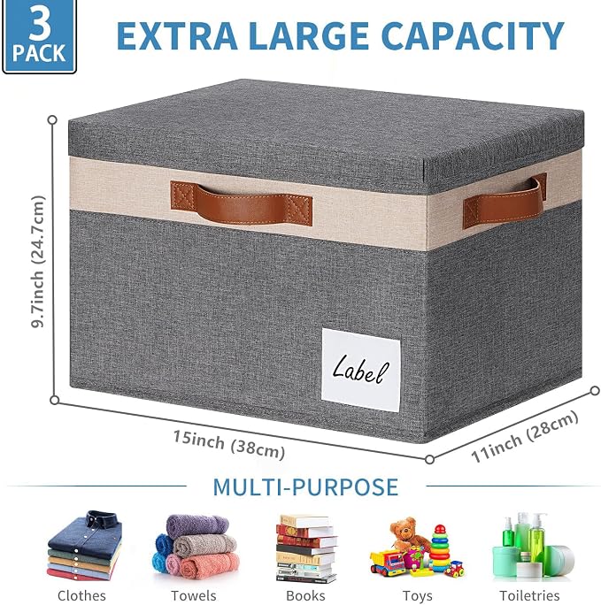 GhvyenntteS Fabric Storage Bins - Image 3