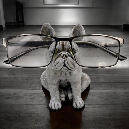 Top Brass Cute French Bulldog Eyeglass Holder – Whimsical Reading Glasses Stand - Image 8