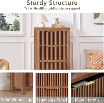 Modern 8-Drawer Solid Wood Dresser - Image 5