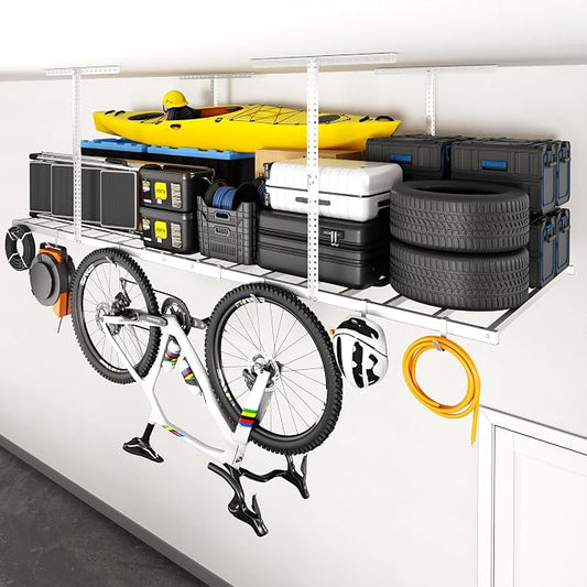 FLEXIMOUNTS 4x8 Overhead Garage Storage Rack by FLEXIMOUNTS