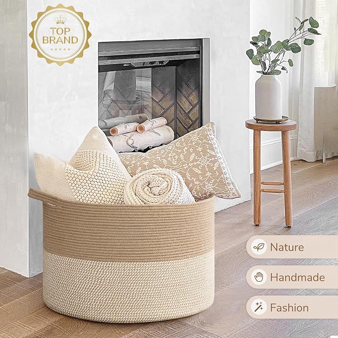 INDRESSME 115L Extra Large Woven Baskets - Image 7