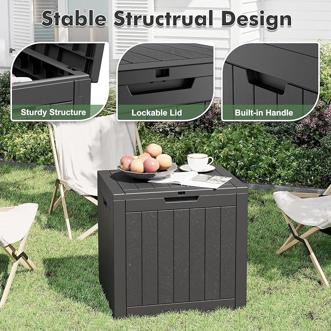 32 * 2 Gallon Outdoor storage deck Box Waterproof ，garden tool, backyard cushion - Image 8