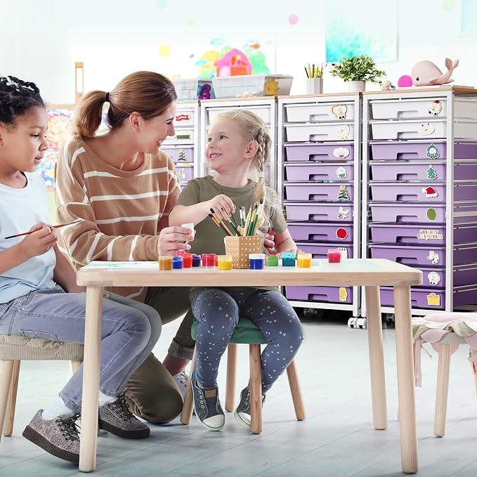 Rolling Cart with Drawers, 10 Drawer Rolling Cart, Storage Cart with Wheels - Image 8