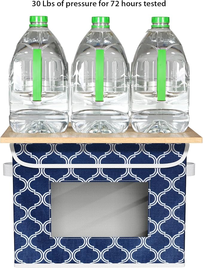 Univivi Fabric Foldable Storage Boxes Large Collapsible Stackable Storage Bins - Image 3