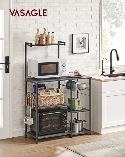 VASAGLE Baker's Rack, Microwave Stand, Kitchen Storage Rack - Image 2