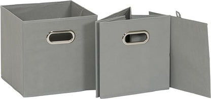 Household Essentials 84-1 Foldable Fabric Storage Bins Set of 6 Cubby Cubes - Image 5