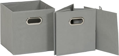 Household Essentials Foldable Fabric Storage Cubes 6-Pack – 11x11x11 Stackable - Image 5