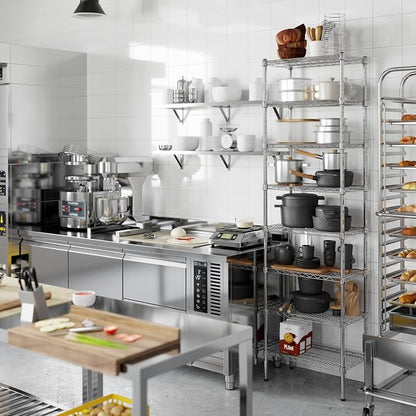 14" Deep x 24" Wide x 86" Height Wire Shelving Kit | 8-Tier | NSF Commercial - Image 2