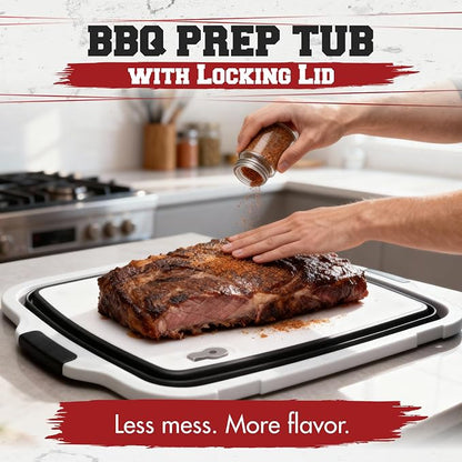 KITCHEN PERFECTION Collapsible XL Smoker & BBQ Prep Tub - Image 2