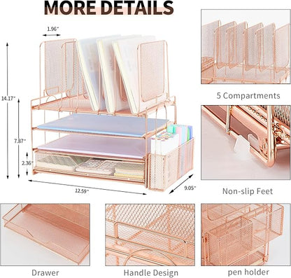 Desk Organizers and Accessories, 3-Tier Paper Organizer - Image 4