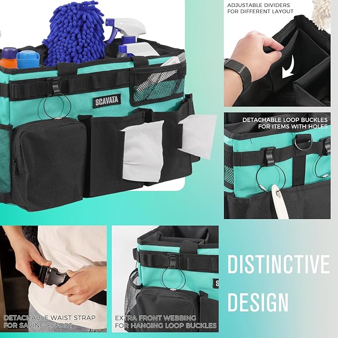Wearable Cleaning Caddy Bag, Cleaning Caddy Supplies Organizer - Image 3