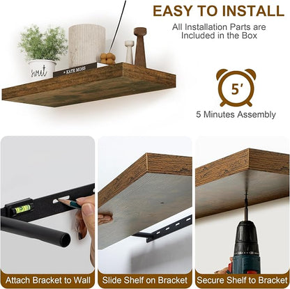 Floating Shelves 36 Inch Long, Deep Floating Shelf - Image 8