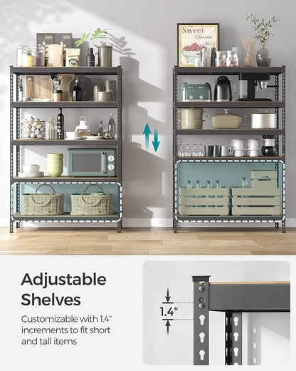 SONGMICS 5-Tier Storage Shelves, Load 2310 lb, Garage Storage, Boltless Assembly - Image 5
