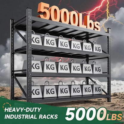 Letaya 4000LBS Storage Shelves Heavy Duty, 4 Tier Adjustable Utility Rack Shelf - Image 3