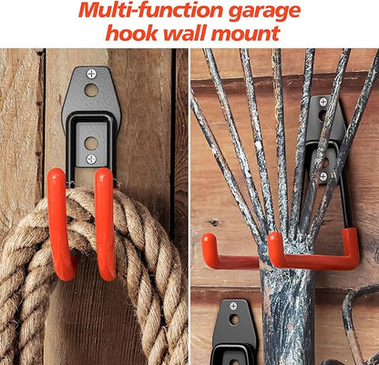 30 Pack Heavy Duty Garage Hooks, Solid Steel Wall Mount Hangers, - Image 6