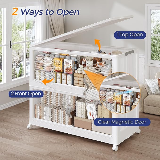 480QT Extra Large Stackable Storage Bins - Image 4