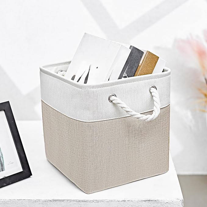 Fabric Storage Cubes, 11 inch cube storage bin - Image 5