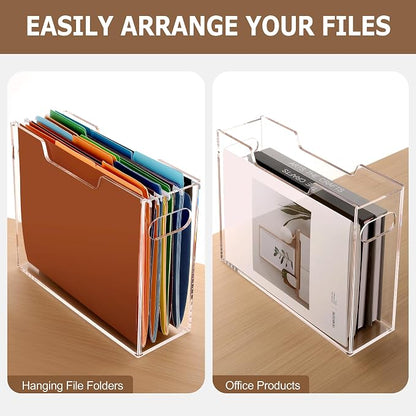 DINGHUO Acrylic Hanging File Organizer Box, File Holder - Image 6
