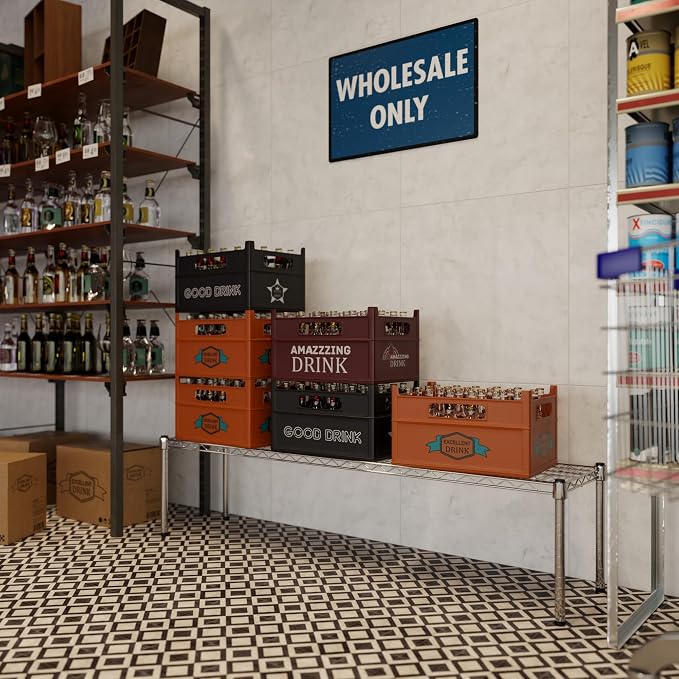 14" Deep x 60" Wide x 14" Height Wire Shelving Kit | 1-Tier | NSF Commercial - Image 2