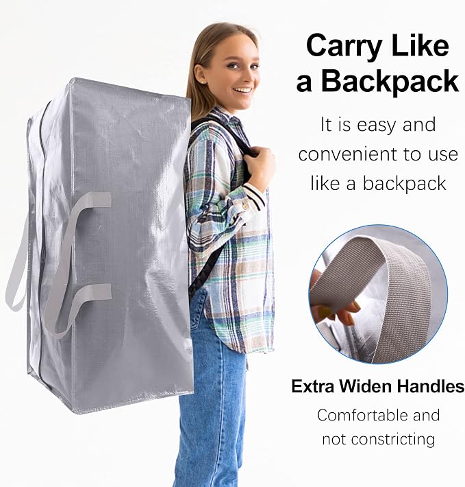 Heavy Duty Extra Large Moving Bags W/Backpack Straps - Image 4