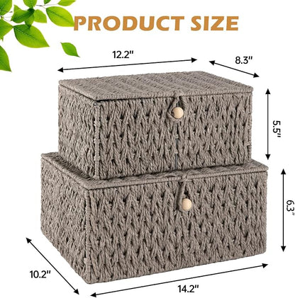 OIAHOMY Wicker Storage Basket - Image 4