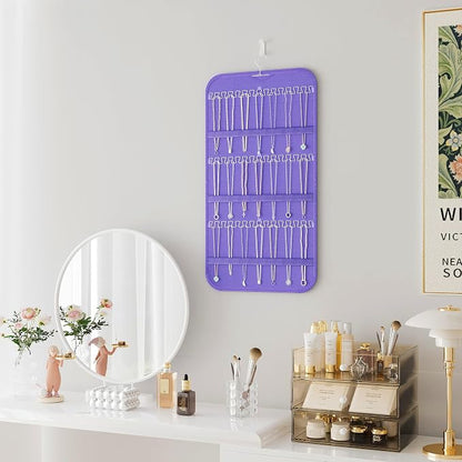 Hanging Jewelry Organizer Storage, 40 Pockets 36 Hooks Necklace Earring - Image 7