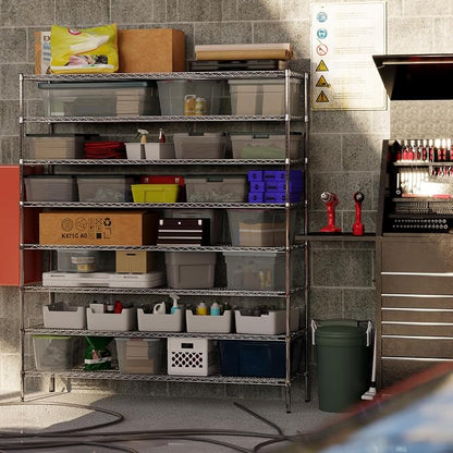 21" Deep x 72" Wide x 86" Height Wire Shelving Kit | 8-Tier | NSF Commercial - Image 7