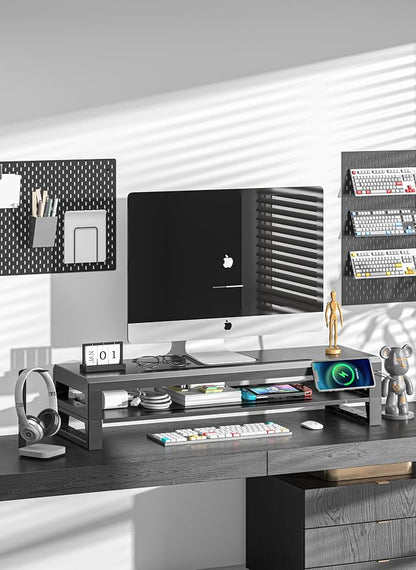2-Tier Metal Computer monitor stand Laptop Desk Shelf & Monitor Riser ，27.55 - Image 3