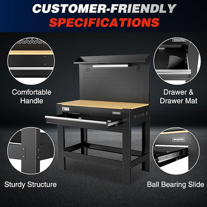 WORKPRO 45" Garage Workbench - Image 6