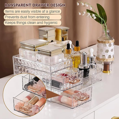 Clear Makeup Organizer for Vanity, Desk Makeup Caddy - Image 9