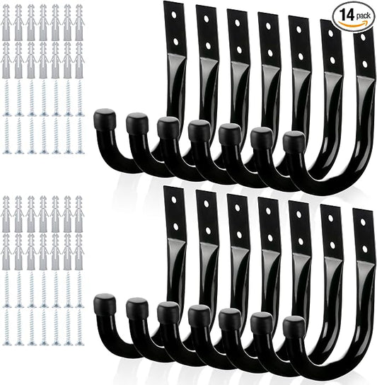 KURUI Large Metal Wall Hooks for Hanging Living Room/Bedroom/Garage, 40 LB by KURUI