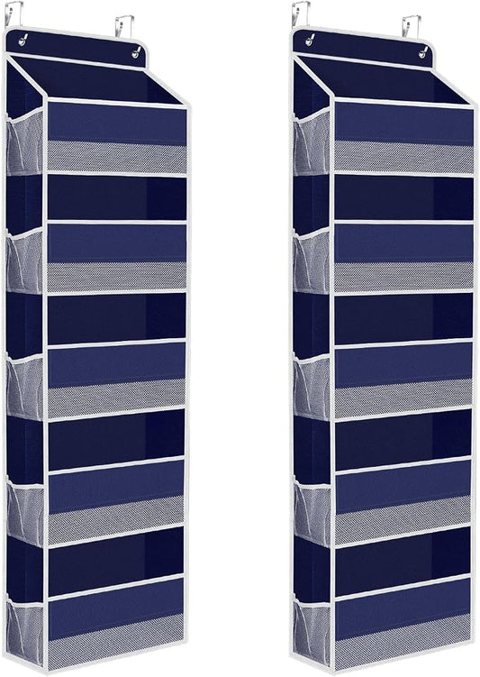 2 Pack Over The Door Organizer, Hanging Storage Organizer by SpaceHacks