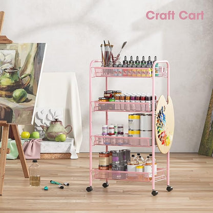 TOOLF 4 Tier Rolling Utility Cart - Image 9