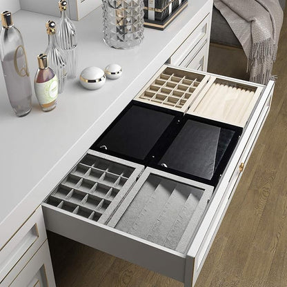 Frebeauty 24 Grid Earring Holder Organizer Tray, Jewelry Organizers and Storage - Image 8