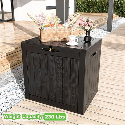 30 Gallon Outdoor Deck Box, Storage Lockable Waterproof Patio Furniture - Image 3