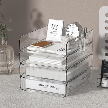 4-Tier Acrylic Paper Tray Organizer - Image 2